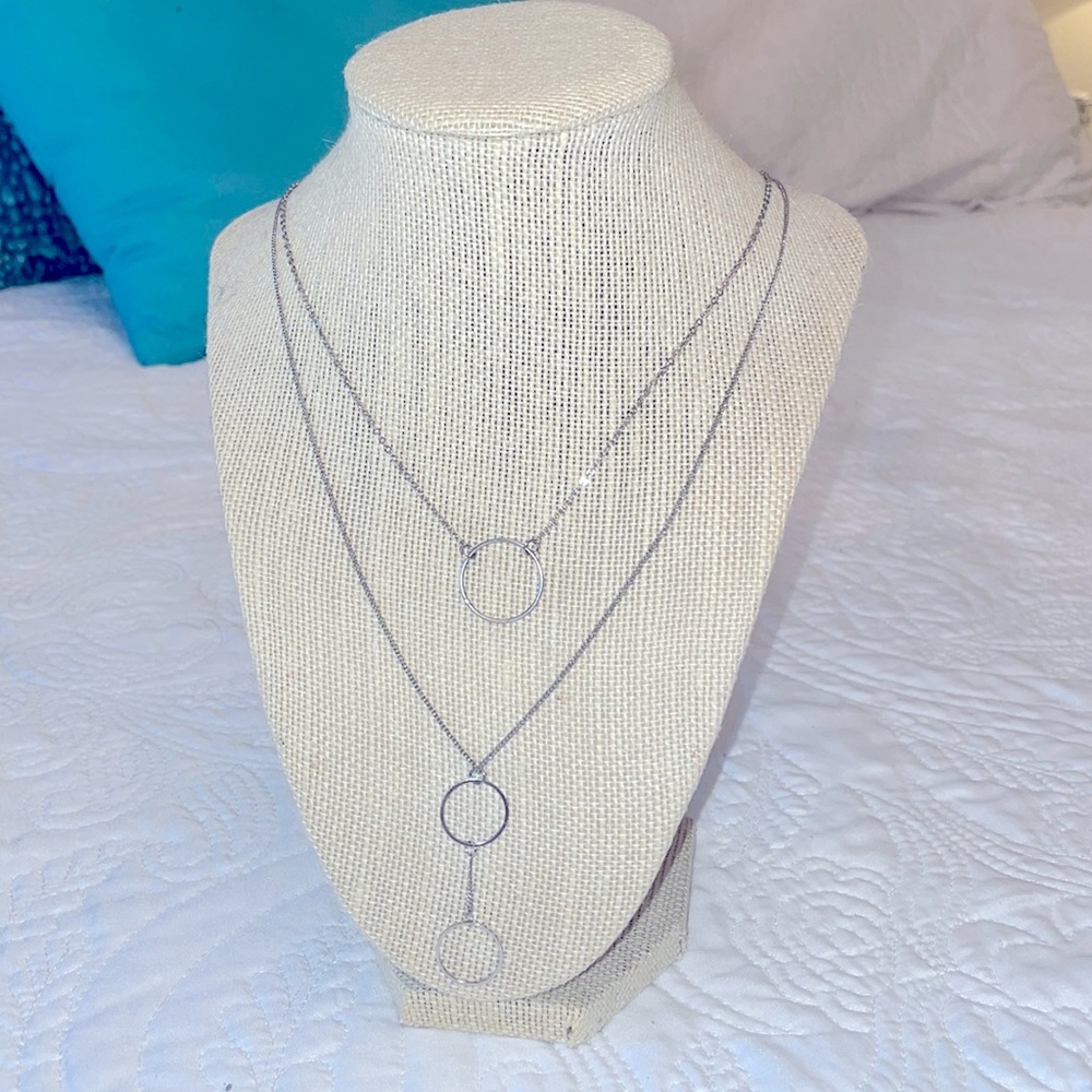 Beautiful Necklaces (2) for the layered effect! Silver tone.